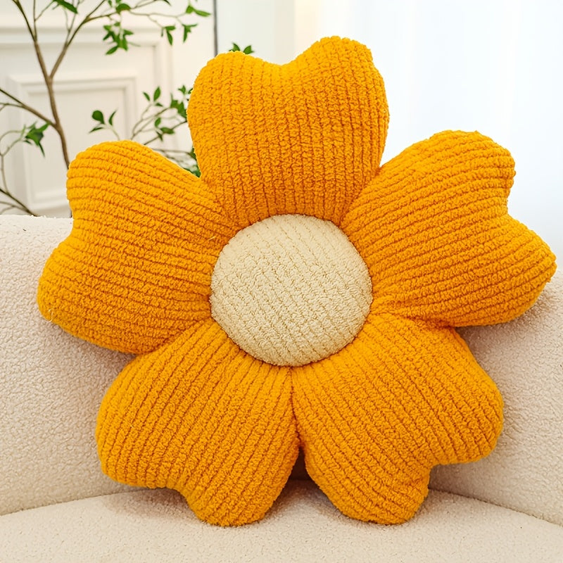 1pc Flower Throw Pillow, Flower Shaped Pillow, Floor Pillow, Seat Cushion, Cute Aesthetic Pillow As Room Decor, Decorative Pillows for Bed Sofa Couch, Throw Pillows Floor Pillows & Cushions