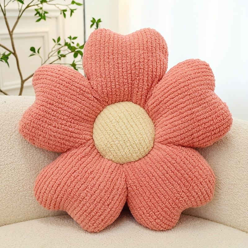 1pc Flower Throw Pillow, Flower Shaped Pillow, Floor Pillow, Seat Cushion, Cute Aesthetic Pillow As Room Decor, Decorative Pillows for Bed Sofa Couch, Throw Pillows Floor Pillows & Cushions