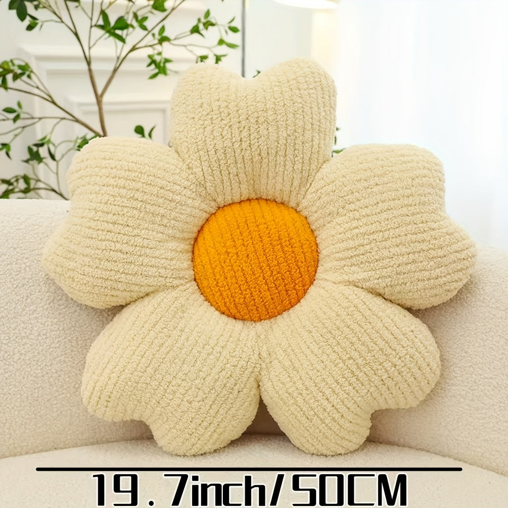 1pc Flower Throw Pillow, Flower Shaped Pillow, Floor Pillow, Seat Cushion, Cute Aesthetic Pillow As Room Decor, Decorative Pillows for Bed Sofa Couch, Throw Pillows Floor Pillows & Cushions