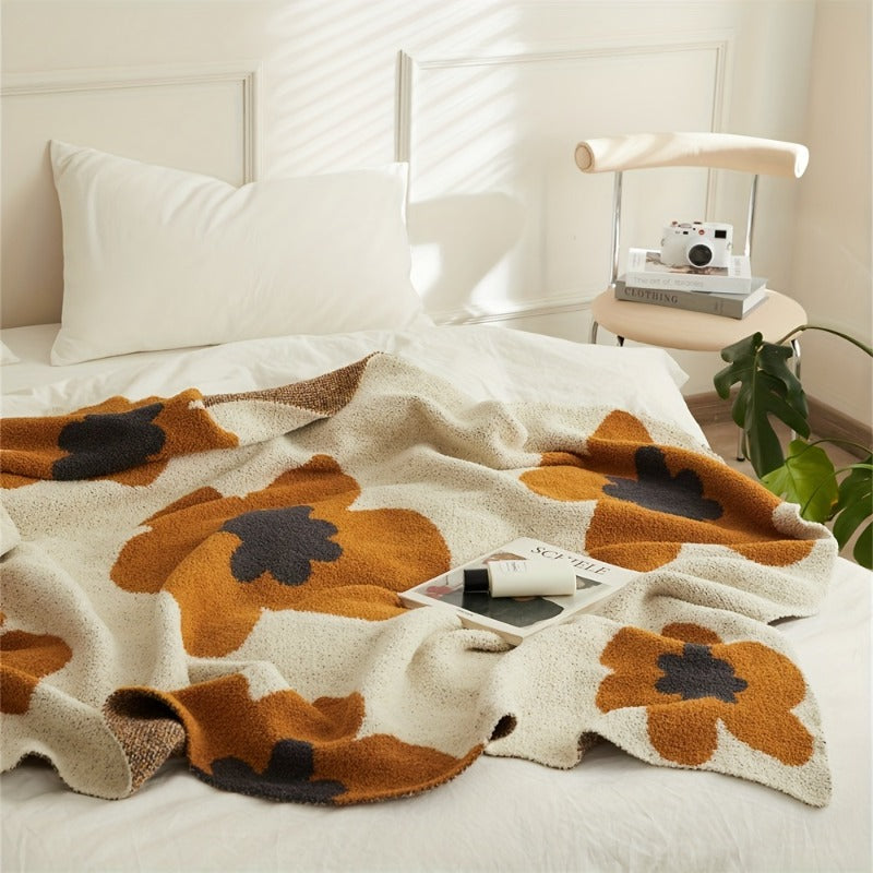 Single-User Ultra-Soft Nordic Blanket Suitable for - Cozy Imitation Bedspread, Sofa & Air Conditioner, Machine Washable Warm Nap Blanket