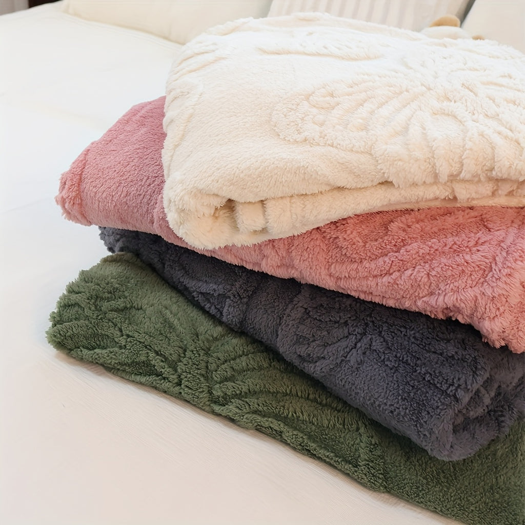 1pc 3D Butterfly Tufted Blanket, Spring And Summer Flannel Fleece Blanket, Bed, Lunch Nap, Couch, Air Conditioning & Office Blanket | Perfect Gift for Women, Men | Available All Seasons | Machine Washable