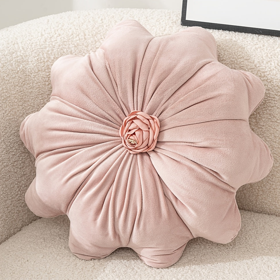 Creative Dutch Velvet Cushion, Sofa Cushion, Bedding Cushion, Lumbar Support Pillow, Floral Design, Extremely Comfortable Soft Pillow, Headboard Decor, Sofa Decor