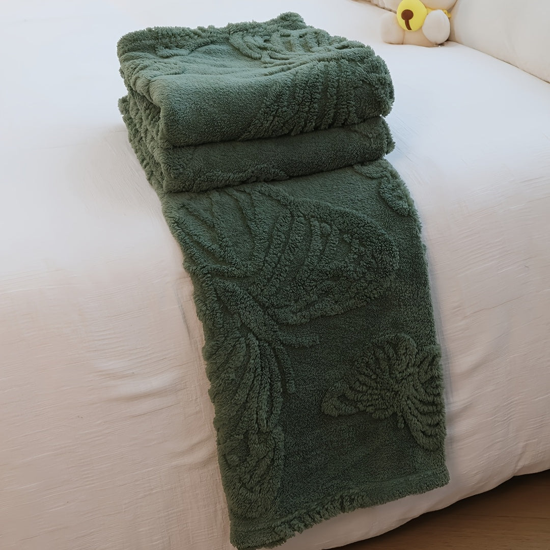 1pc 3D Butterfly Tufted Blanket, Spring And Summer Flannel Fleece Blanket, Bed, Lunch Nap, Couch, Air Conditioning & Office Blanket | Perfect Gift for Women, Men | Available All Seasons | Machine Washable