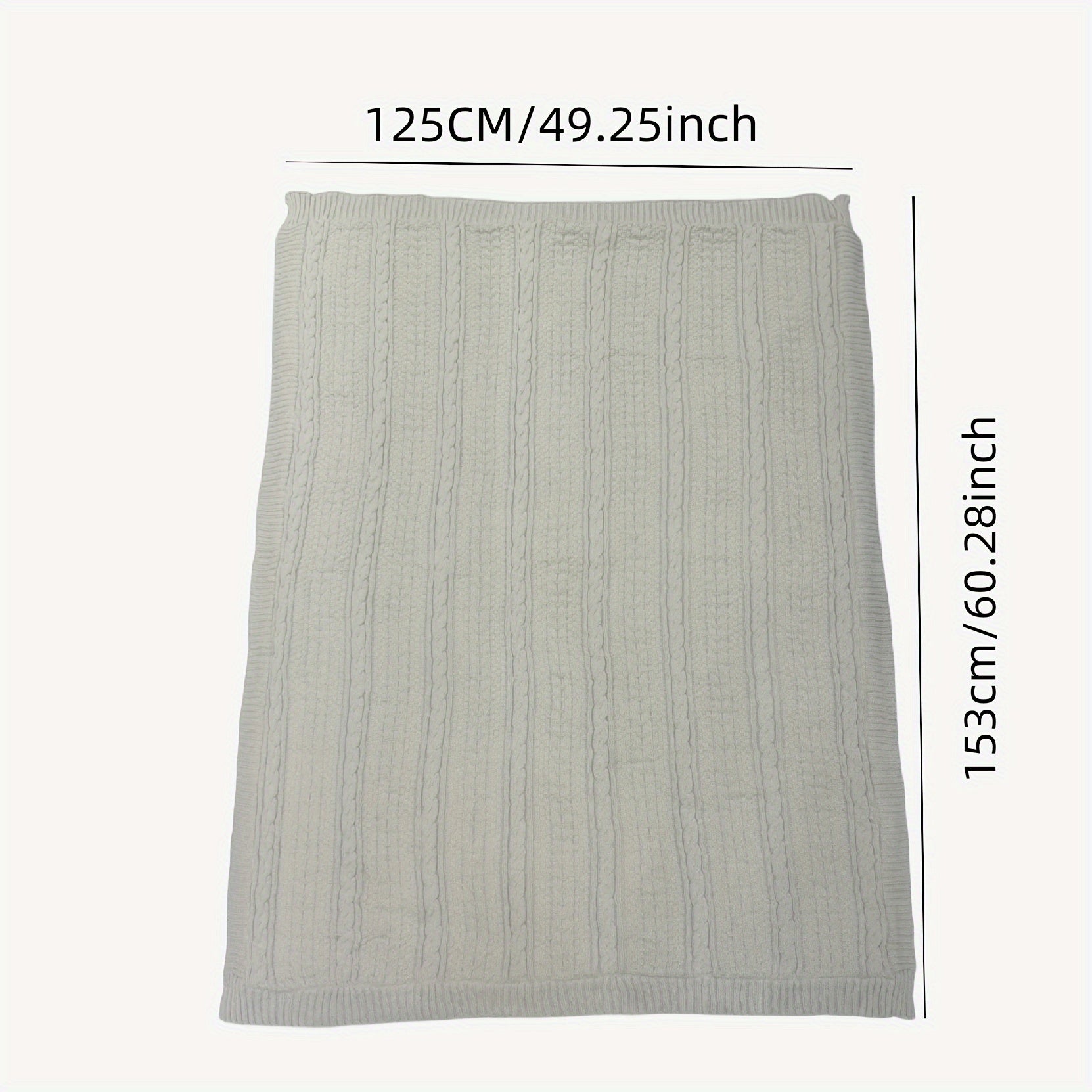 1 Thickened Warm Double-Layer Blanket Sofa Cover, Suitable for Camping and Travel, Office